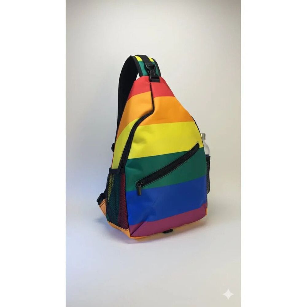 Rainbow Pride Crossbody Sling Bag - LGBTQ+ Pride Shoulder Bag - Picture 2 of 3